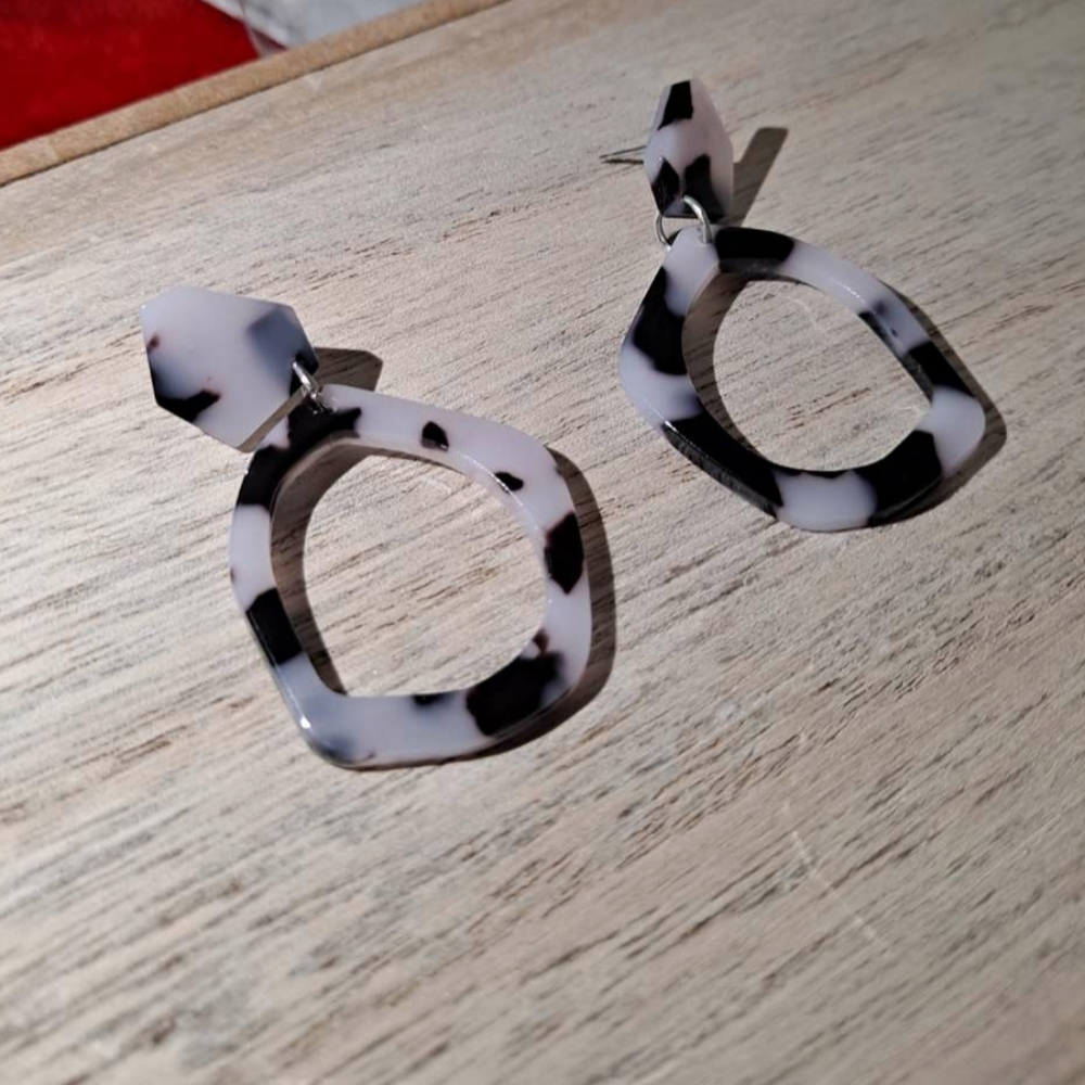 Cow Print Earrings